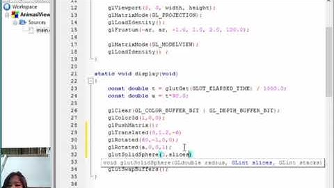 Animasi sederhana openGL dengan Windows dan Viewport