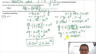 1.07 Uncertainty Propagation in analyzing data obtained in physics labs_exponents Guide