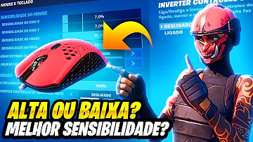 Como mudar a sensibilidade do mouse no fortnite?