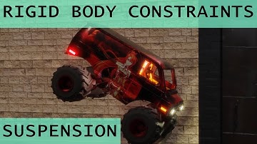 Rigid Body Constraint Based Monster Truck Suspension - Blender