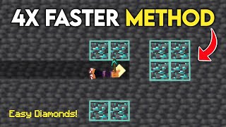New Trick to Find Diamonds Faster in 1.20 Minecraft Bedrock \& Java !