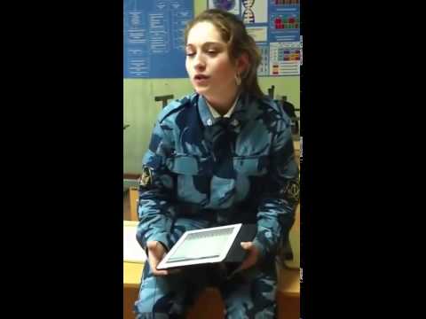 Cute Russian army girl sings 'When we were at war'