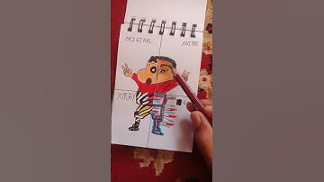 One drawing,but in four different styles Shinchan  #Shorts #yt shorts #Viral