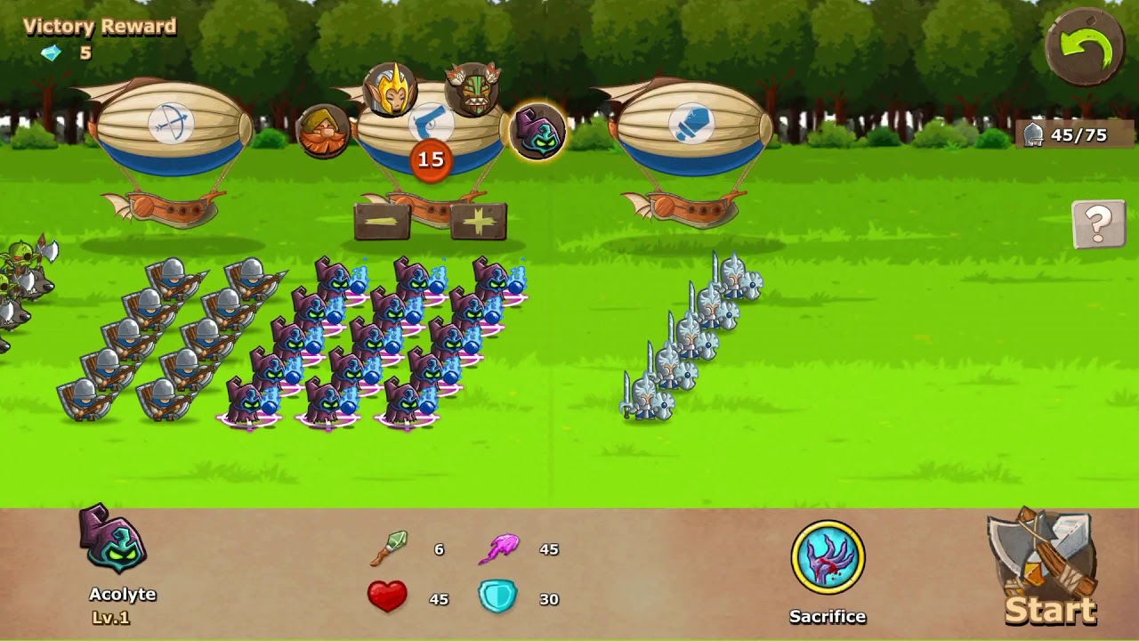 Rising Warrior Gameplay  training camp - acolyte Stage 4 (lv 3/3)