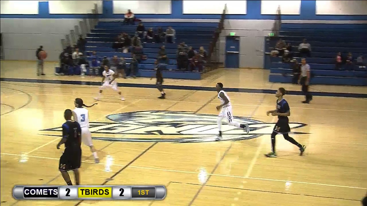 1/18/17 Merritt TBirds vs Contra Costa Comets Men's College Basketball ...