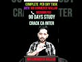 90-Day Study Plan for CA Inter Both Groups: Daily Tasks #ca #mrcommercewallah #auditcainter
