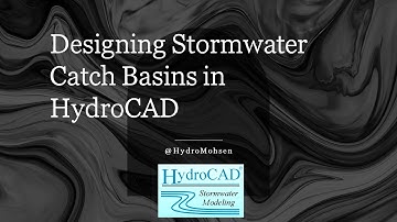 HydroCAD Tutorial04: Stormwater Modeling & Catch Basins