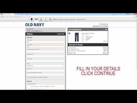How to use an Old Navy promo code