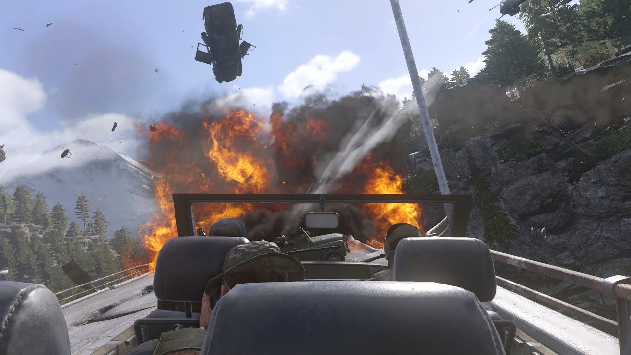 Exploding Car Chase-Call of Duty:Modern Warfare Remastered (Game Over ...