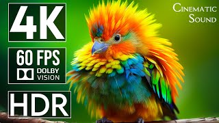 Animals Adorable Moments - 4K HDR 60fps Dolby Vision with Cinematic Sound (Animal Colorful Life)