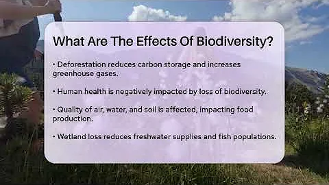 What Are The Effects Of Biodiversity? - Ecosystem Essentials