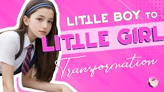 [TG TF]  Little Boy to Little GIRL | Transformation Animation | Gender Bender | Boy to Girl