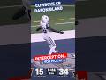 DARON BLAND ✭ #COWBOYS CB INTERCEPTION RETURNED FOR A PICK 6 🔥 Touchdown v Wash #Highlights 👀 #NFL