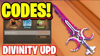 *NEW* ALL DIVINITY UPDATE CODES FOR PIXEL BLADE! ROBLOX PIXEL BLADE CODES