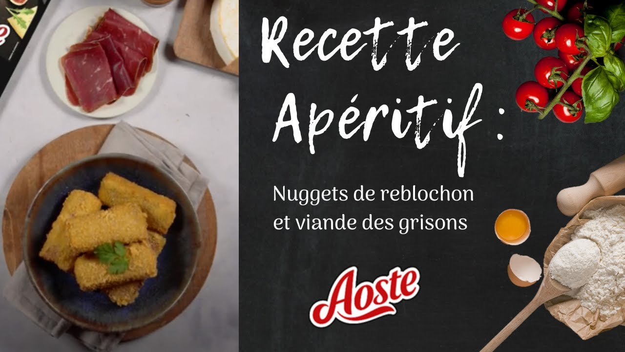 Nuggets de reblochon et viande des grisons Aoste : Recette Apéritif