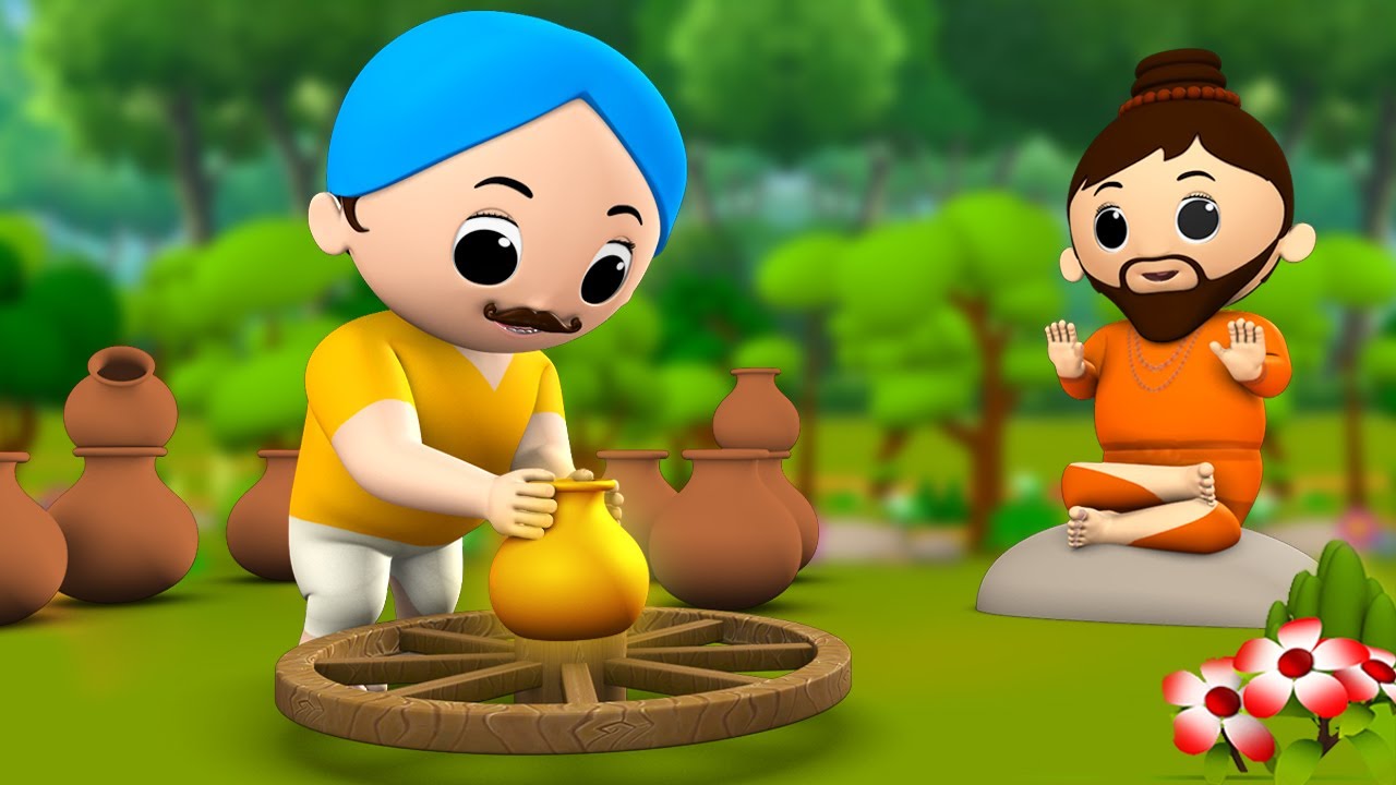 The Golden Pot Hindi Story - 3D Animated Moral Stories सोने का मटका हिन्दी  कहानी Kids Fairy Tales - YouTube