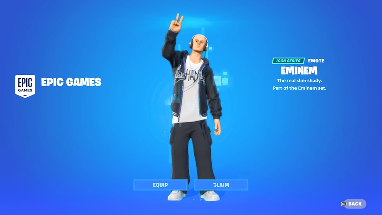 Mais uma skin pra conta! #fortnite #eminem #eminemfortnite, eminem fortnite  skin