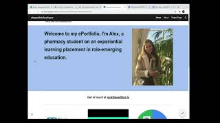 Explorations into student centered ePortfolio development during experiential placement