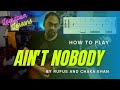 How To Play Ain't Nobody On Guitar (Rufus And Chaka Khan)