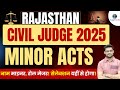 RJS 2025  How to Become a Judge Without Experience? | Minor Acts | Rajasthan Judiciary #rjs2025