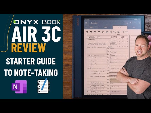 Ultimate Guide to Onyx Boox Note Air 3C for Note-Taking and Reading —  Eightify