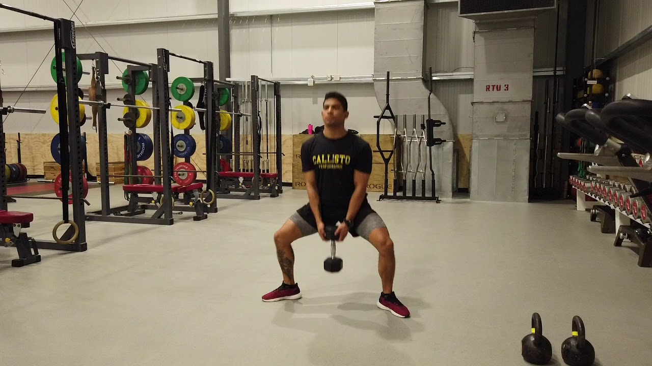 DB SENTADILLA SUMO / DB SUMO DEADLIFT - YouTube