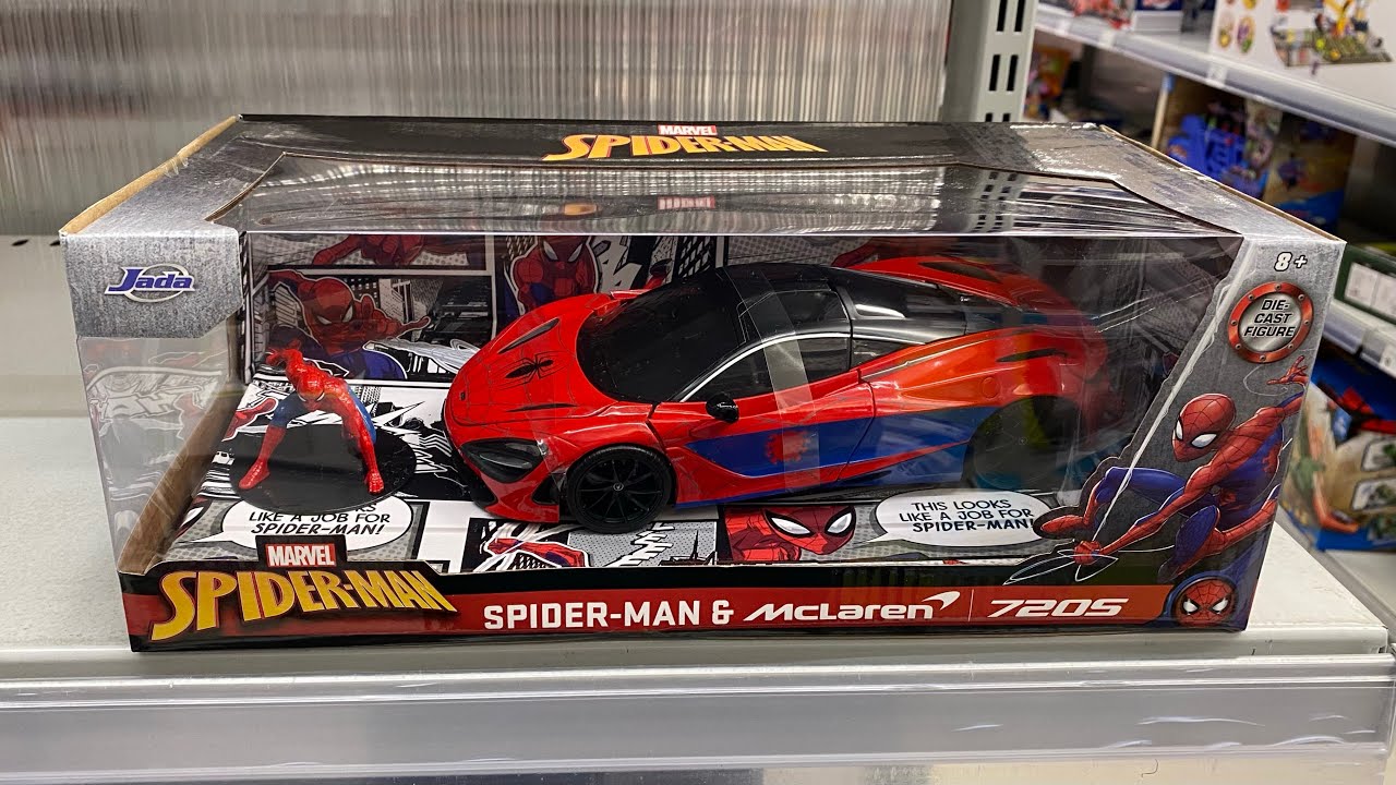 Spider-Man & McLaren 720S - 1:24 Jada Toys Diecast Model - YouTube