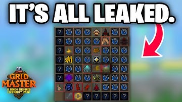 Biggest OSRS Gridmaster Leak EVER...