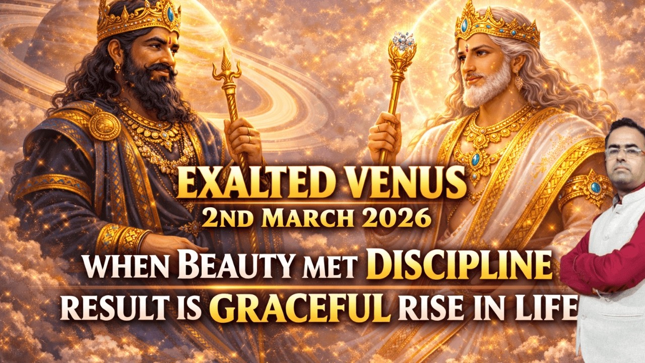 Venus Exalted with Saturn on 2nd March 2026 | Rare Wealth & Karmic Relationship Yoga