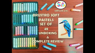 Brustro soft pastels | Unboxing & complete review | Sample Art