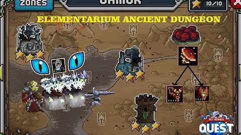 ELEMENTARIUM ANCIENT DUNGEON HEROES RUIN ZONE 10 D4 (Z10D4) - BIT HEROES QUEST