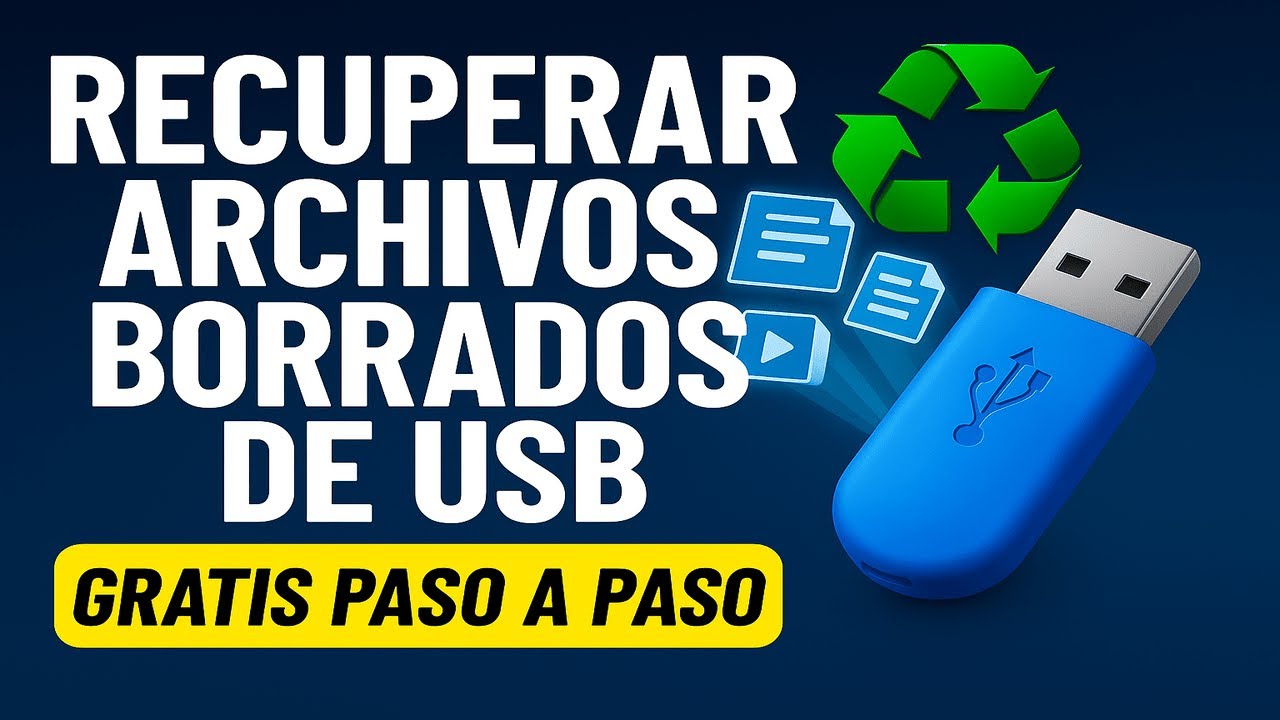 Recuperar Archivos Borrados de USB (Gratis Paso a Paso) - YouTube