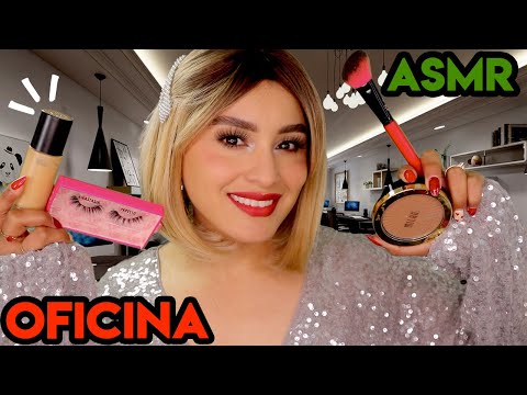 #MouthSounds 📊 La MORRA de TU TRABAJO 💄 TE MAQUILLA para la FIESTA ANUAL de FIN DE AÑO I Ges ASMR