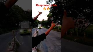 Padma Glass Bus Response is fire bus citybus buslover localbus manikganj