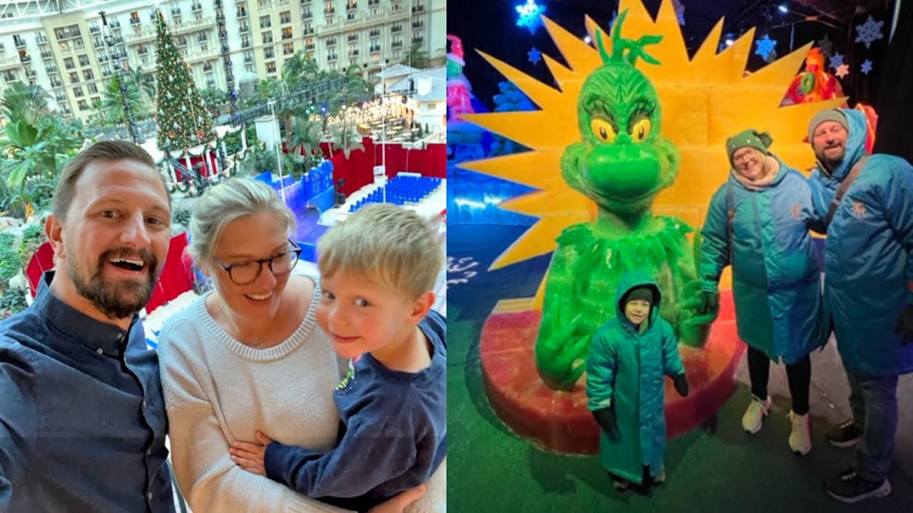 We Went Full Christmas at The Gaylord Palms Alpine Village! ICE