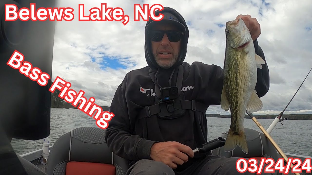 Belews Lake NC Bass Fishing 03/24/2024 Had a hard time finding nice size fish today.  #bassfishing