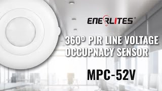 360º PIR Line Voltage Occupancy Sensor Product Overview | Enerlites