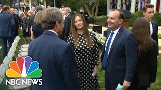 Look Back: Lawmakers Socialize Without Masks Days Before Trump Covid Diagnosis | NBC News NOW