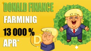 Donald Finance Defi Crypto Token | Donald Token Farming Staking | Passive Income With Proof