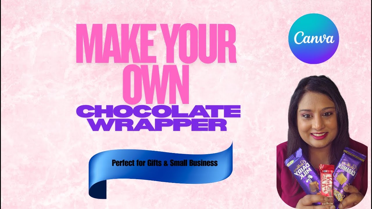 Make Your Own Chocolate Wrapper from Start to End 🍫 | Perfect for Gifts & Small Business use this