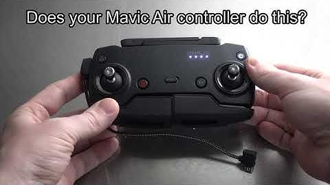 DJI Mavic Air beeping controller