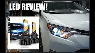 20162018 Toyota RAV4:  9012 Techmax LED Bulb Review