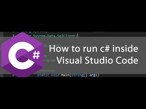Run .Net Core Application using Visual Studio Code - YouTube