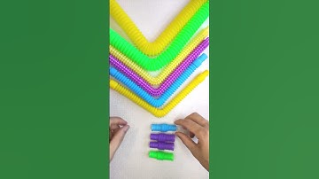 🌈🐈🌈 POP Tubes Robot happy Sound ASMR Creating satisfying #diy #asmrsounds #relaxing #creative