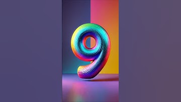 #short 10-Second Colorful and Vibrant Countdown ⏳✨ - Stunning 3D Numbers!