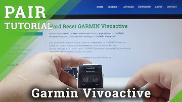 How to Pair GARMIN Vivomove HR with Another Device - Connect Smartwatch with Mobile
