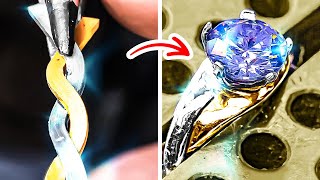Amazing Jewelry Making 💍 DIY rings from coins, nails, wires and other junk