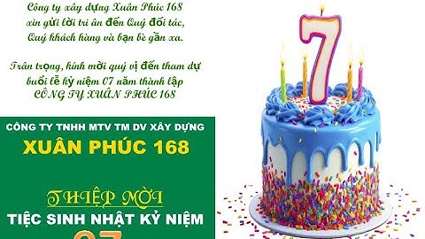 Kỷ niệm 07 năm thành lập công ty xây dựng Xuân Phúc 168 #nhathauxaydung #xp168 #xaydungtop1
