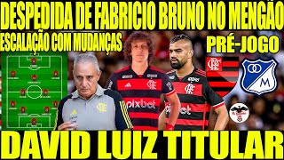 PRÉ JOGO: FLAMENGO X MILLONARIOS LIBERTADORES! DESPEDIDA DE FABRÍCIO BRUNO! ESCALAÇÃO COM MUDANÇAS