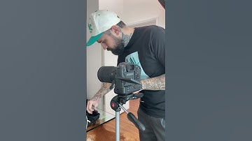 Setting up to film yourself takes some time #contentcreator #freelancer